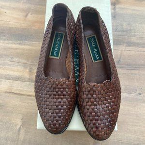 Cole Haan Woven Leather Flat